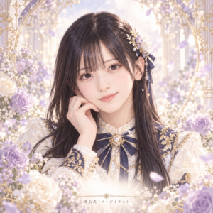 池田瑛紗の紹介用・非公式AIイメージイラスト