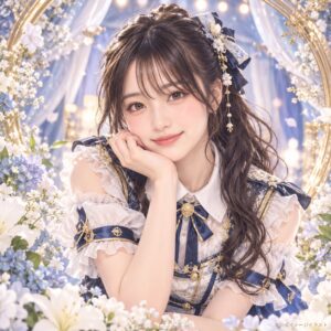 河村優愛の紹介用・非公式AIイメージイラスト