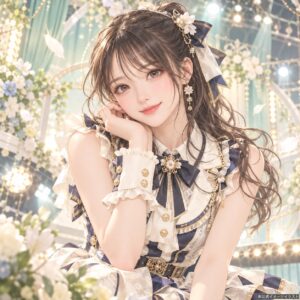澁谷 愛紗南の紹介用・非公式AIイメージイラスト