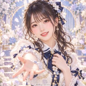 秋吉 優花の紹介用・非公式AIイメージイラスト
