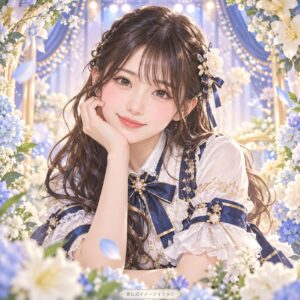 竹下茉莉花の紹介用・非公式AIイメージイラスト