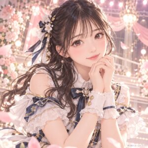 筒井澪心の紹介用・非公式AIイメージイラスト