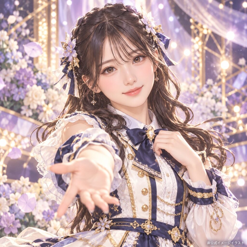 衣笠 彩実の紹介用・非公式AIイメージイラスト