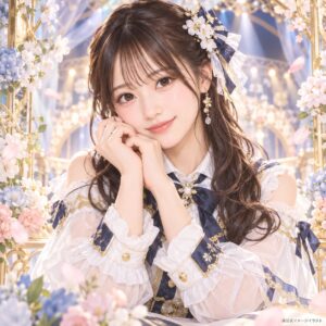 西井美桜の紹介用・非公式AIイメージイラスト