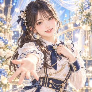 西田 帆花の紹介用・非公式AIイメージイラスト