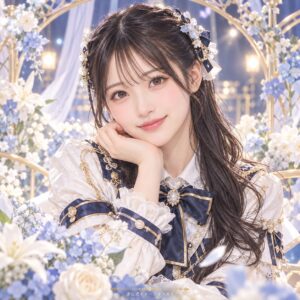 近藤海琴の紹介用・非公式AIイメージイラスト