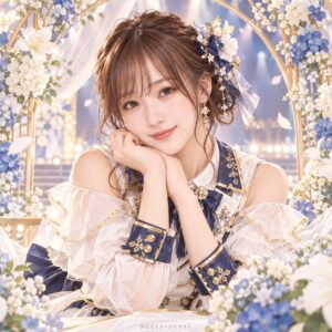 鎌田菜月の紹介用・非公式AIイメージイラスト