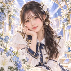 雲井紗菜の紹介用・非公式AIイメージイラスト