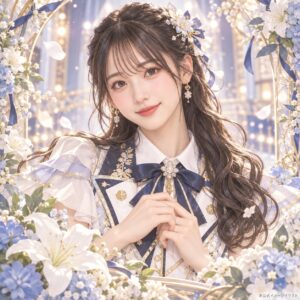 青木莉樺の紹介用・非公式AIイメージイラスト